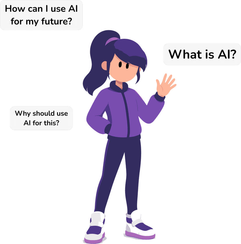 A Big Thinkers character offering a helping hand